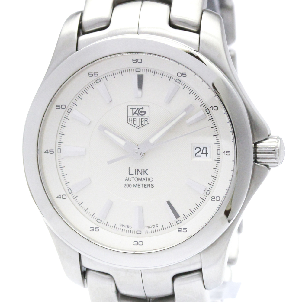 TAG HEUER Link Stainless Steel Automatic Mens Watch WJF2111 Polished